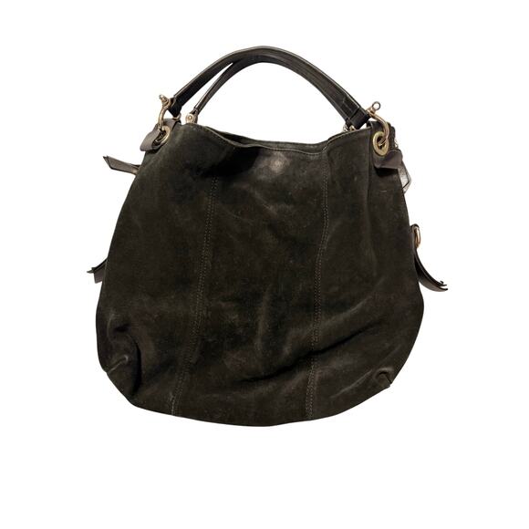 Gianni Chiarini Large Black Suede & Leather Tote Bag – Made in Italy - Picture 1 of 5